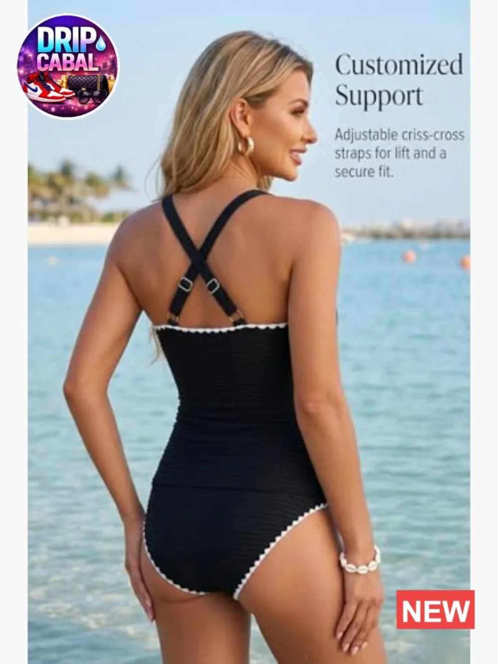 Tankini Swimsuits 2 Piece Tummy Control High Waisted Swimwear